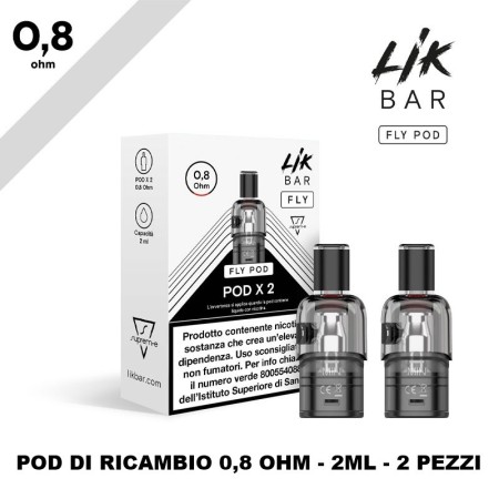 Supreme - LIK BAR FLY POD 2ml 0,8 ohm - PACK 2 PEZZI