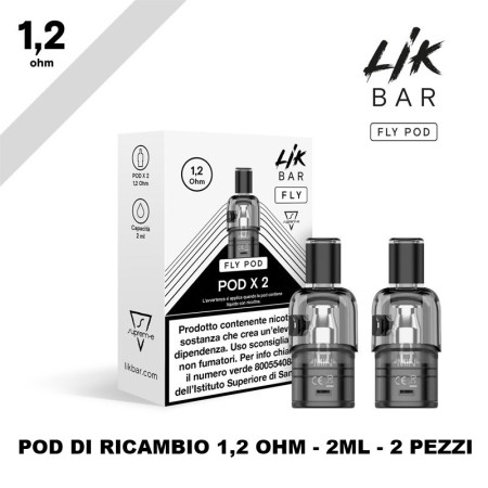 Supreme - LIK BAR FLY POD 2ml 1,2 ohm - PACK 2 PEZZI