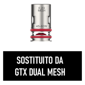 Vaporesso - GTX2 MESHED coil 0.2ohm - 5 PEZZI (SOSTITUITO DA GTX DUAL MESH)