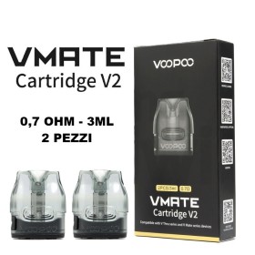 VOOPOO - VMATE POD DI RICAMBIO V2 0,7 OHM - 2 PEZZI