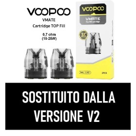 Voopoo - VMATE POD DI RICAMBIO TOP FILL 0,7ohm - 2 Pezzi (SOSTITUITO DALLA VERSIONE V2)