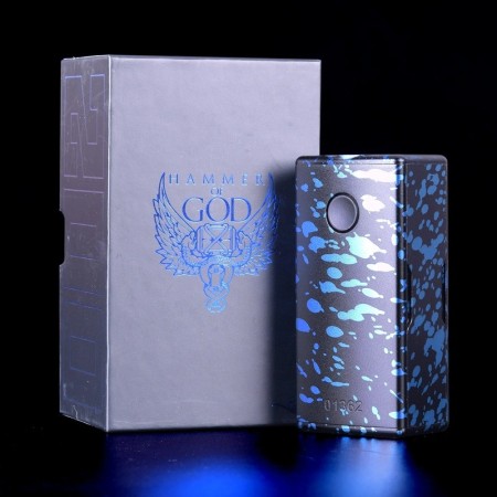 Vaperz Cloud - HAMMER OF GOD 200 DUAL18650 - Plasma Blue