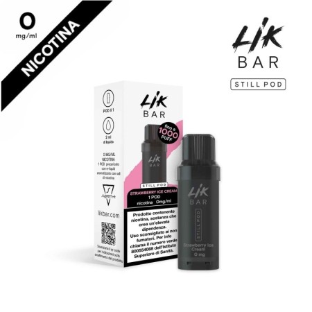 Lik Bar by Suprem-e - STILL POD PRECARICATA 0mg/ml - Strawberry Ice Cream