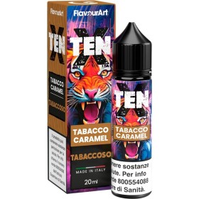 SHOT - Flavour Art - Ten X - TOBACCO CARAMEL - aroma 20+40 in flacone da 60ml
