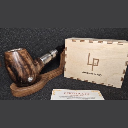 Lp Mod - ETHERNITY E-PIPE in Legno di Noce Stabilizzata