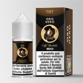 MINI SHOT - TNT Vape - Oro Nero Bidistillati di caffè - ESPRESSO MACCHIATO - aroma 10+10 in flacone da 30ml