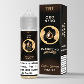 SHOT - TNT Vape - Oro Nero Bidistillati di caffè - CAPPUCCINO GIANDUJA - aroma 20+40 in flacone da 60ml