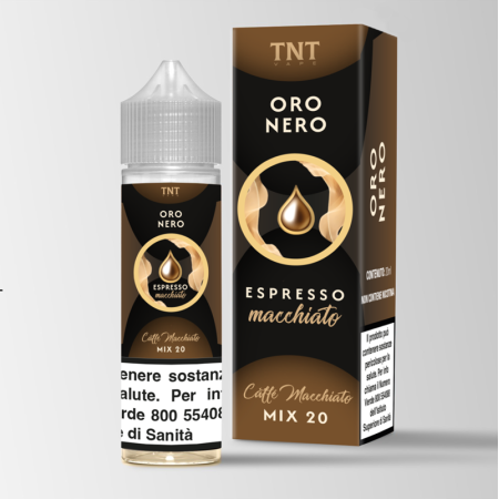 SHOT - TNT Vape - Oro Nero Bidistillati di caffè - ESPRESSO MACCHIATO - aroma 20+40 in flacone da 60ml