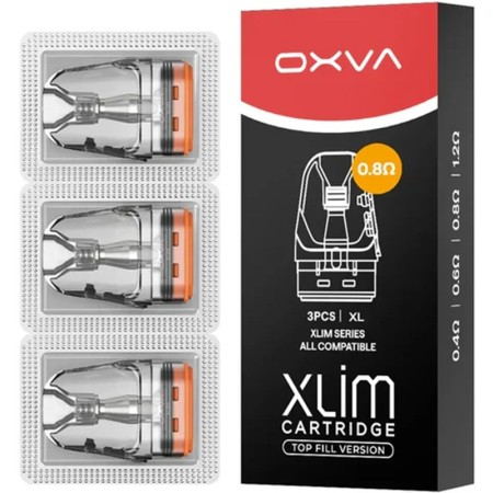 Oxva - XLIM POD DI RICAMBIO TOP FILL DA 0.8 ohm - 3 PEZZI - 3ml
