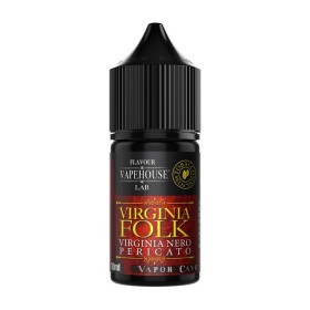 MINI SHOT - Vapehouse by Vapor Cave - Tobacco Selection - VIRGINIA FOLK - aroma 10+20 in flacone da 30ml