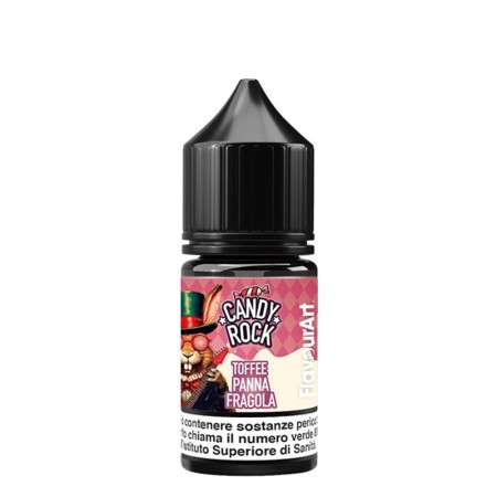 MINI SHOT - Flavour Art - Candy Rock - TOFFEE PANNA E FRAGOLA - aroma 10+20 in flacone da 30ml