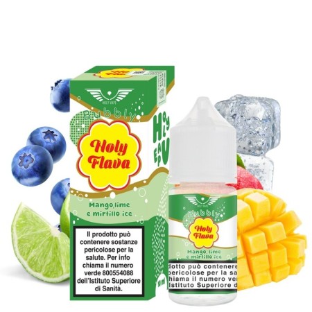 MINI SHOT - Holy Vape - Holy Flava - MANGO LIME E MIRTILLO ICE - aroma 10+20 in flacone da 30ml