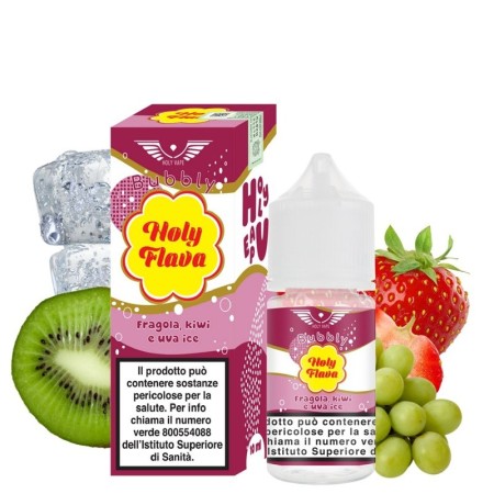 MINI SHOT - Holy Vape - Holy Flava - FRAGOLA KIWI E UVA ICE - aroma 10+20 in flacone da 30ml