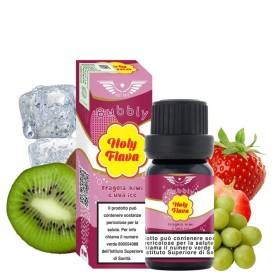 Holy Vape - Holy Flava - FRAGOLA KIWI E UVA ICE - aroma 10ml