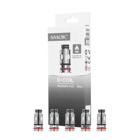 Smoktech - D-COIL 0,15 ohm - PACK 5 RESISTENZE
