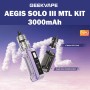 GeekVape - KIT AEGIS SOLO 3 MTL 100W - 3000 mAh Batteria Integrata con Z Nano MTL TANK 4ml