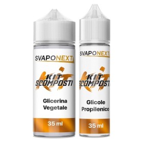 Svaponext - Kit Scomposti - KIT ARANCIONE 70ml 50/50 (35VG+35PG)