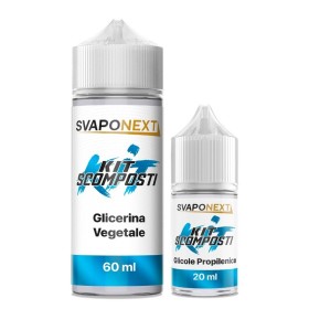 Svaponext - Kit Scomposti - KIT AZZURRO 80ml 70/30 (60VG+20PG)
