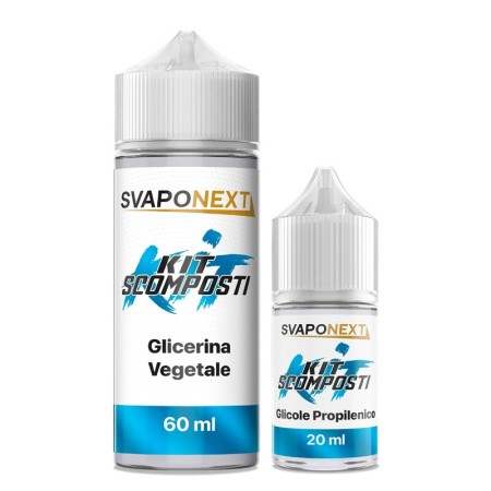 Svaponext - Kit Scomposti - KIT AZZURRO 80ml 70/30 (60VG+20PG)
