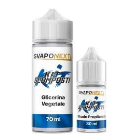 Svaponext - Kit Scomposti - KIT BLU 100ml 70/30 (70VG+30PG)