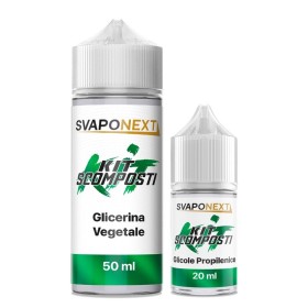Svaponext - Kit Scomposti - KIT VERDE 70ml 70/30 (50VG+20PG)