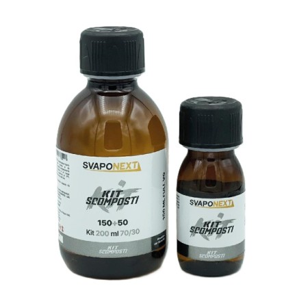 Svaponext - Kit Scomposti - KIT ARGENTO 200ml 70/30 (150VG+50PG)