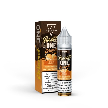 MINI SHOT - Suprem-e - One - BISCOTTONE CARAMEL - aroma 10+10 in flacone da 20ml
