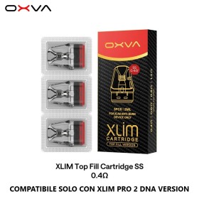 Oxva - XLIM TOP FILL SS POD DI RICAMBIO DA 0.4 ohm - 3 PEZZI - 2ml