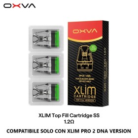Oxva - XLIM TOP FILL SS POD DI RICAMBIO DA 1,2 ohm - 3 PEZZI - 2ml