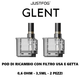 Justfog - GLENT FILTER POD 0,6 ohm - 2 PEZZI