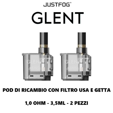 Justfog - GLENT FILTER POD 1,0 ohm - 2 PEZZI