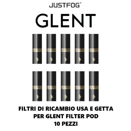 Justfog - GLENT SOFT TIP FILTRI USA E GETTA - 10 PEZZI