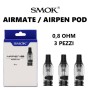 Smoktech - AIRMATE / AIRPEN POD 2ml 0,8 ohm - PACK 3 RESISTENZE