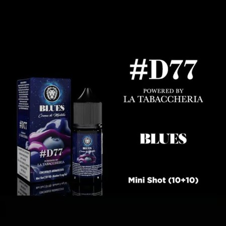MINI SHOT - D77 by La Tabaccheria - BLUES - aroma 10+10 in flacone da 30ml