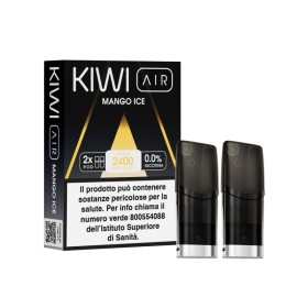 Kiwi Vapor - AIR POD PRECARICATE per Kiwi Air 0mg/ml - Mango Ice - 2 PEZZI
