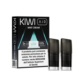 Kiwi Vapor - AIR POD PRECARICATE per Kiwi Air 0mg/ml - Mint Cream - 2 PEZZI