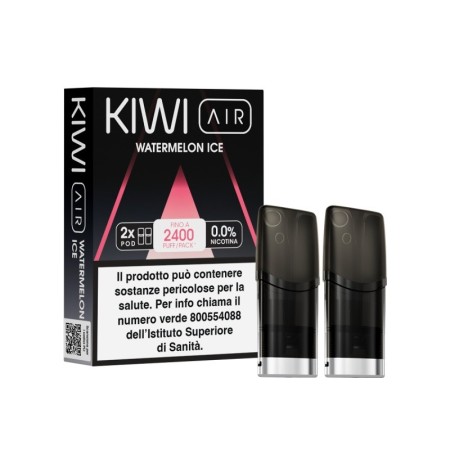 Kiwi Vapor - AIR POD PRECARICATE per Kiwi Air 0mg/ml - Watermelon Ice - 2 PEZZI