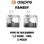 Aspire - FANSSY POD DI RICAMBIO 1,2 ohm - 2 PEZZI