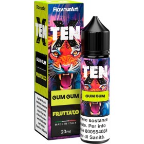 SHOT - Flavour Art - Ten X - GUM GUM - aroma 20+40 in flacone da 60ml