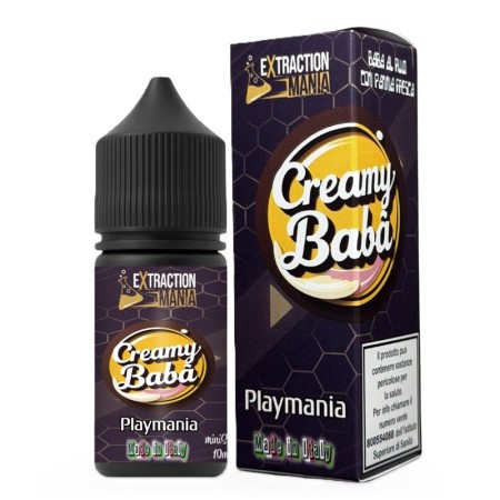 MINI SHOT - Playmania by Extraction Mania - CREAMY BABÀ - aroma 10+10 in flacone da 30ml