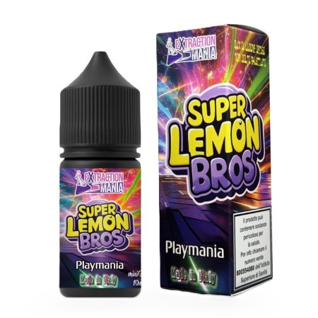MINI SHOT - Playmania by Extraction Mania - SUPER LEMON BROS - aroma 10+10 in flacone da 30ml