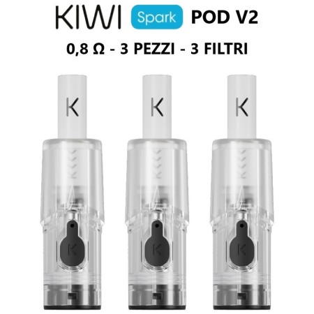 Kiwi Vapor - Kiwi Spark POD DI RICAMBIO V2 da 0.8Ω - 3 PEZZI
