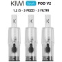 Kiwi Vapor - Kiwi Spark POD DI RICAMBIO V2 da 1,2Ω - 3 PEZZI