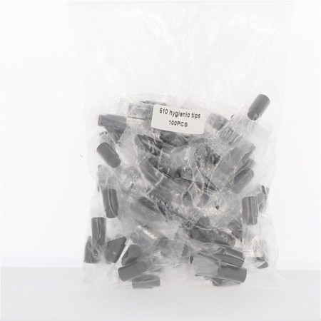 Drip Tip 510 Monouso in Silicone - Black - PACK 100pz
