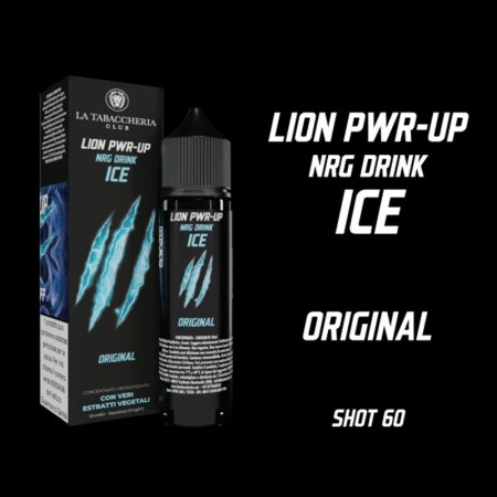 SHOT - La Tabaccheria - Lion Pwr-Up - NRG DRINK ICE ORIGINAL - aroma 20+40 in flacone da 60ml
