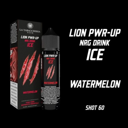 SHOT - La Tabaccheria - Lion Pwr-Up - NRG DRINK ICE WATERMELON - aroma 20+40 in flacone da 60ml
