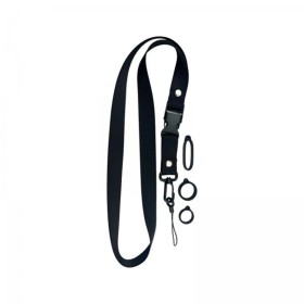LACCETTO DA COLLO PORTA POD CON CLIP A SGANCIO RAPIDO - Nero