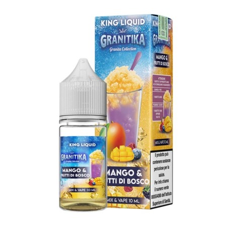 MINI SHOT - King Liquid - Granitika - MANGO & FRUTTI DI BOSCO - aroma 10+10 in flacone da 30ml