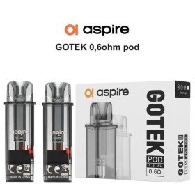 Aspire - Gotek POD DI RICAMBIO da 0,6ohm 4,5ml - 2 PEZZI