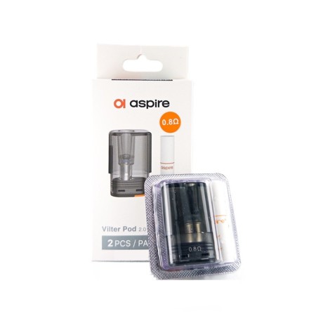 Aspire - Vilter / 2 / S - POD DI RICAMBIO 2ml - 0.8ohm - 2 PEZZI